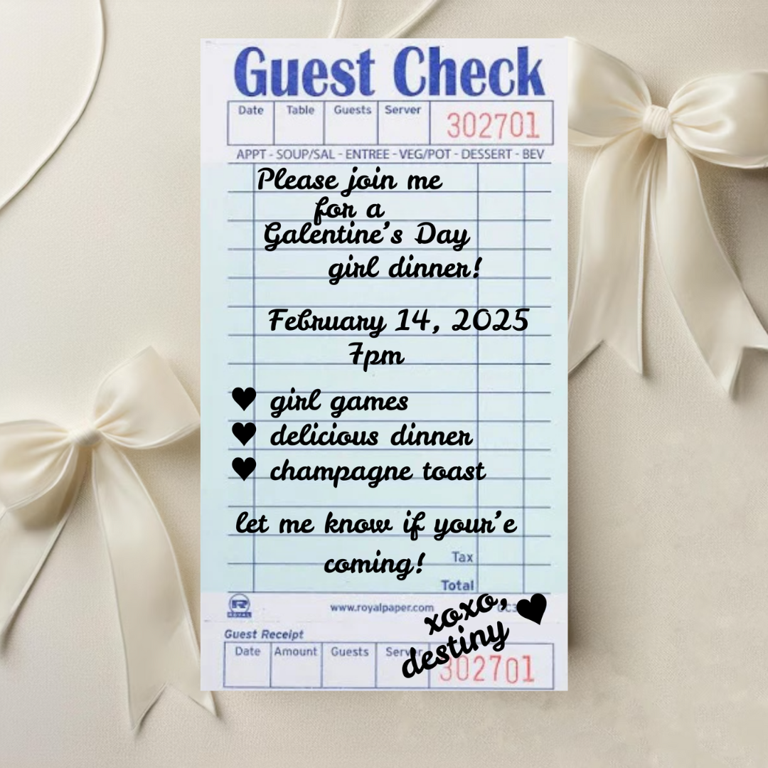 Galentine's Girl Dinner Invitation - Phone ONLY