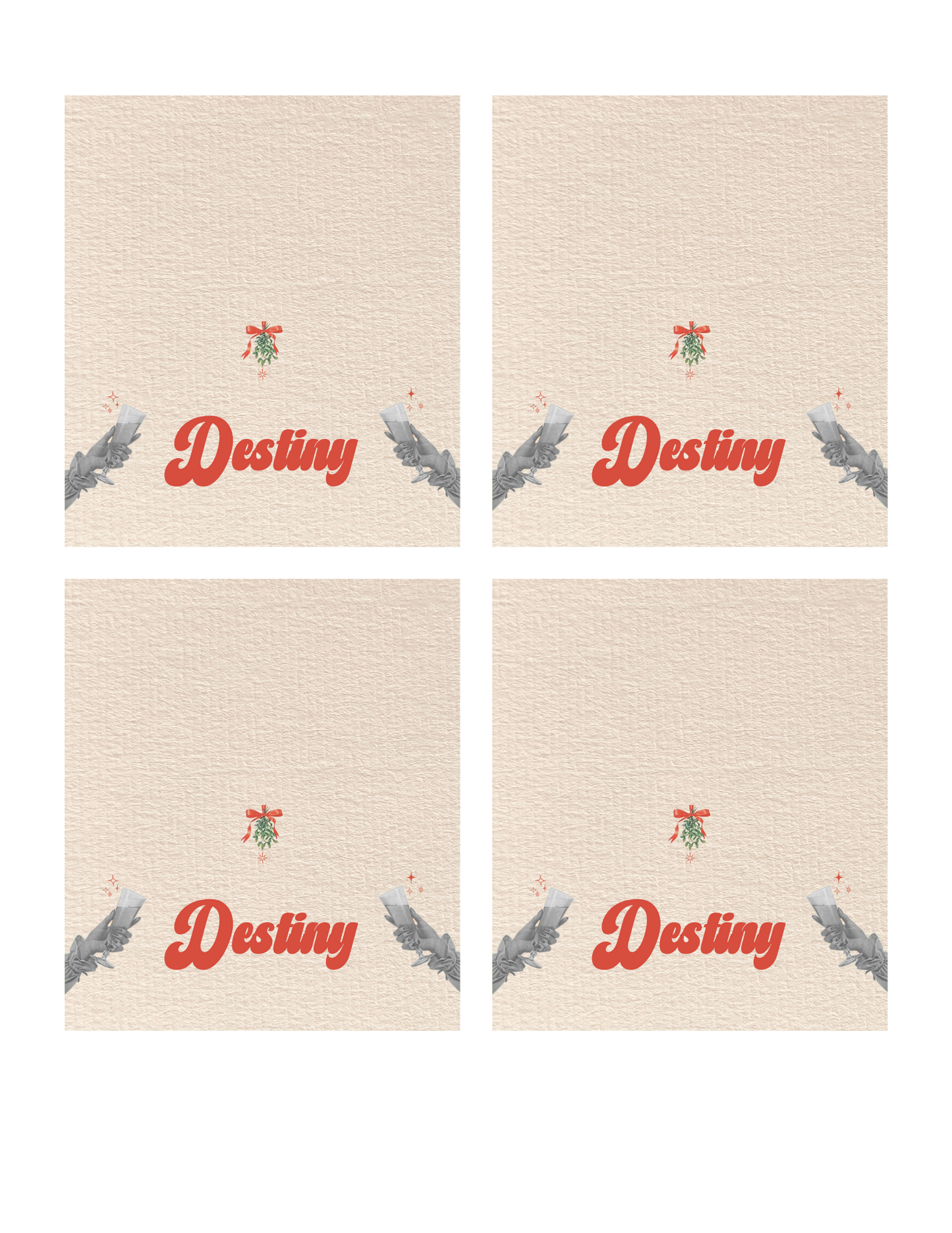 Lets Be Merry - Digital Download Place Cards (ONLY) (WW Version)