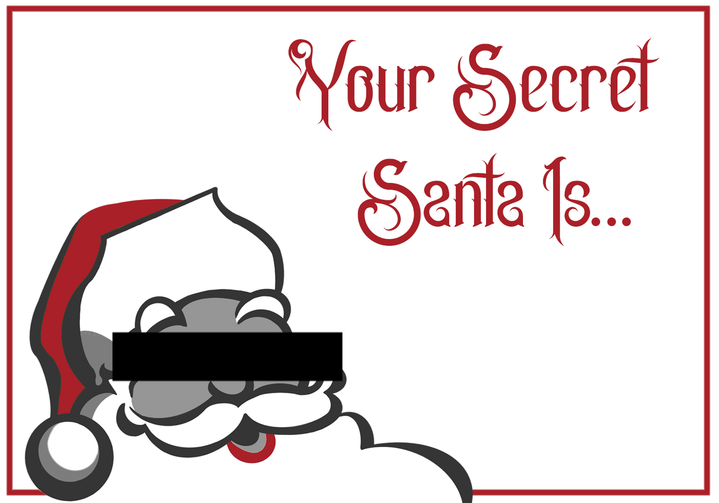Secret Santa Invitation, Questionnaire, & Reveal Cards - Digital Download