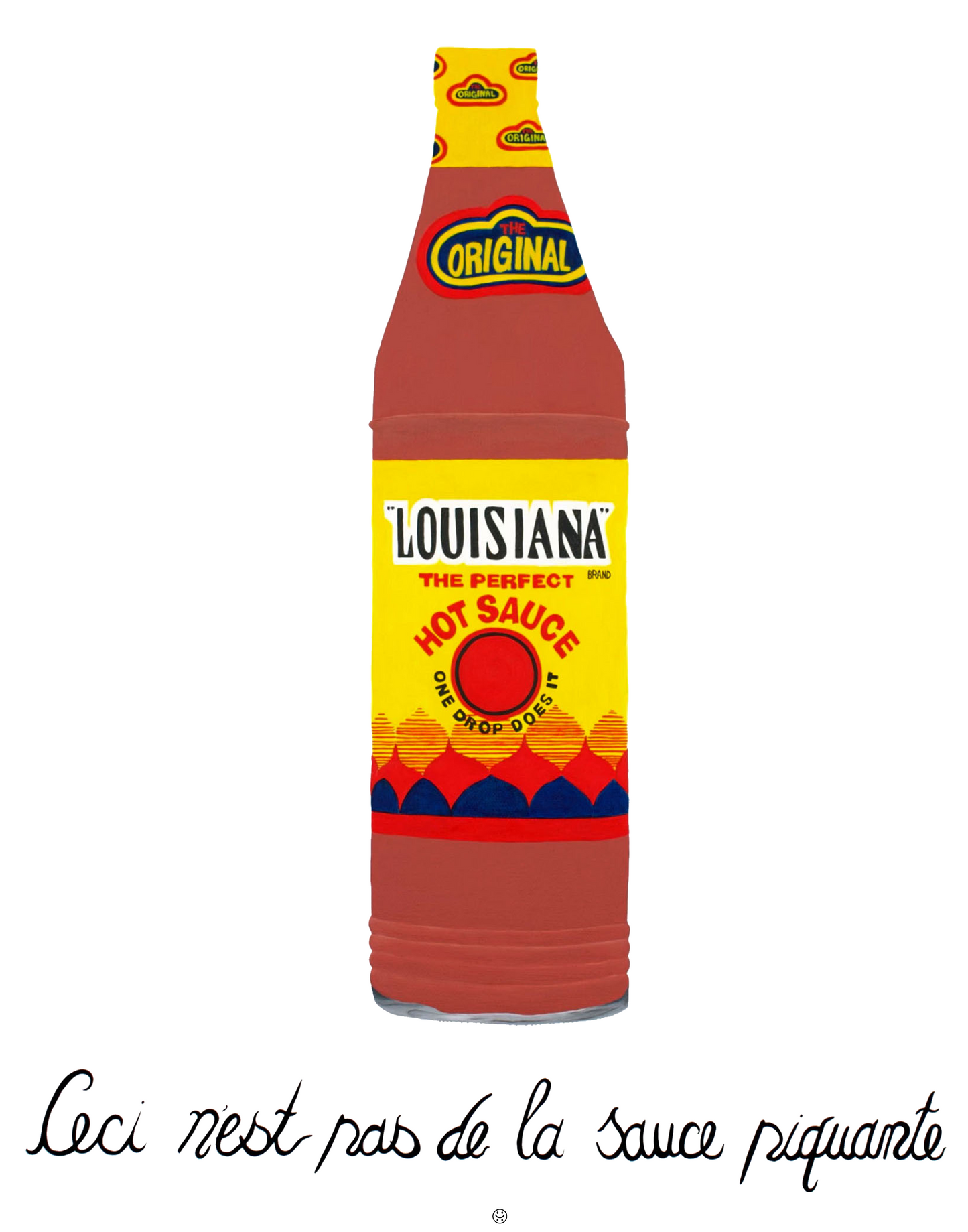 This is Not Hot Sauce, Louisiana Print