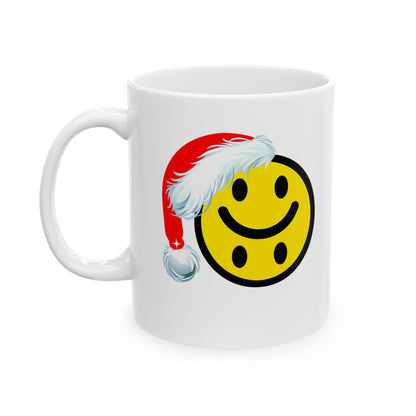 Christmas Smile'd White Ceramic Mug 11oz