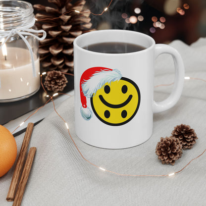 Christmas Smile'd White Ceramic Mug 11oz