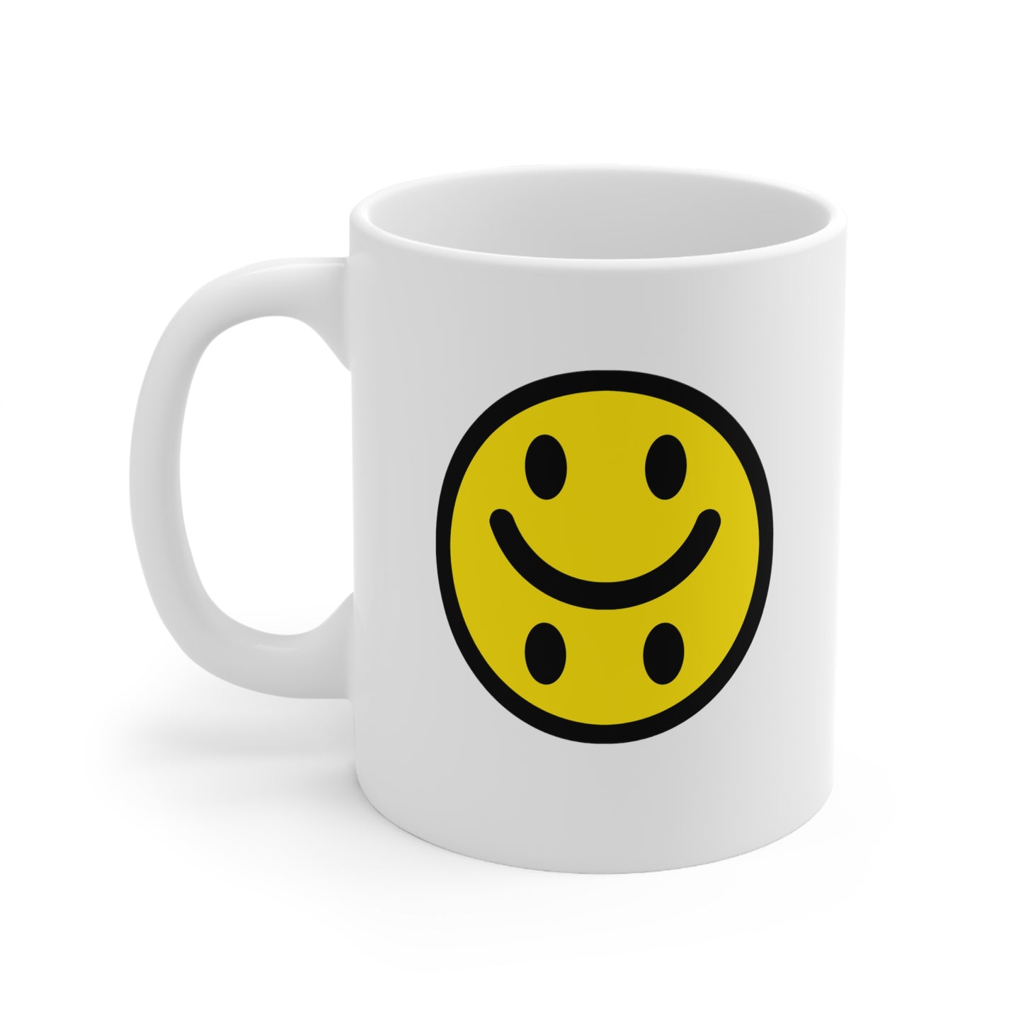 Smile'd White Ceramic Mug 11oz