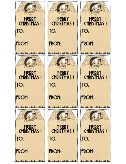 Vintage Betty Boop Christmas - Digital Download Gift Tags (ONLY)