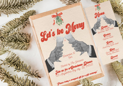 Lets Be Merry - Digital Download Menu (ONLY) (MM Version)