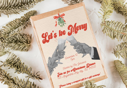 Lets Be Merry - Digital Download Invite (ONLY) (MW Version)