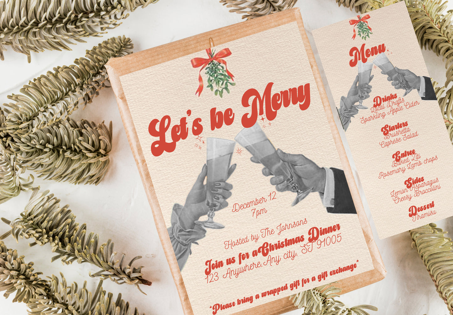 Lets Be Merry - Digital Download Menu (ONLY) (MW Version)