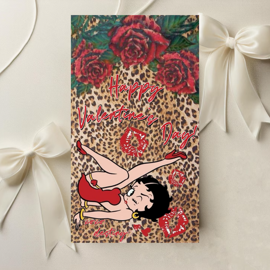 Betty Boop Cheetah Valentine's Day eCard