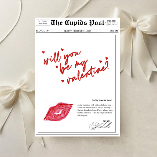 Newspaper Cupid Style eCard - Phone ONLY