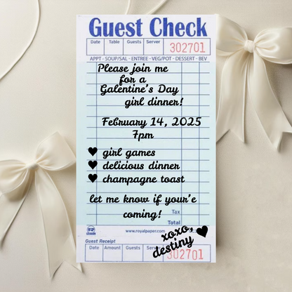 Galentine's Girl Dinner Invitation  - Phone ONLY