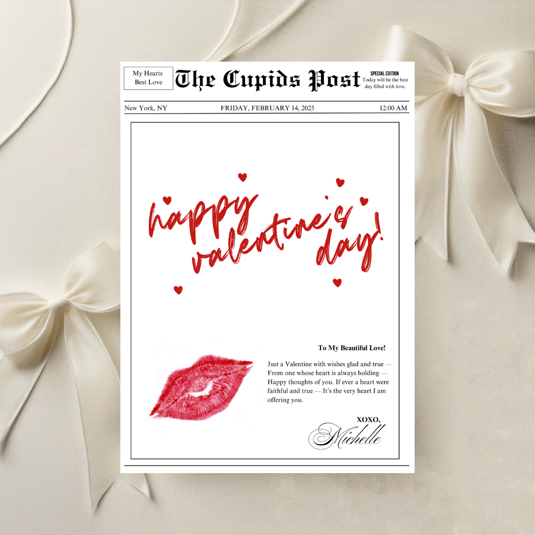 Newspaper Cupid Style eCard - Phone ONLY