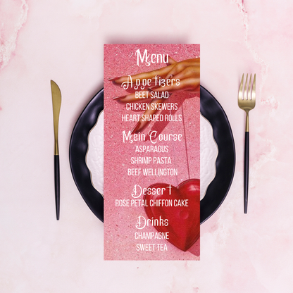 Galentine's Glitter Party Menu