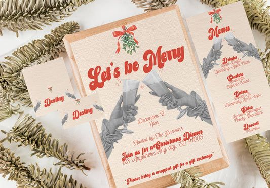 Lets Be Merry - Digital Download Place Cards (ONLY) (WW Version)