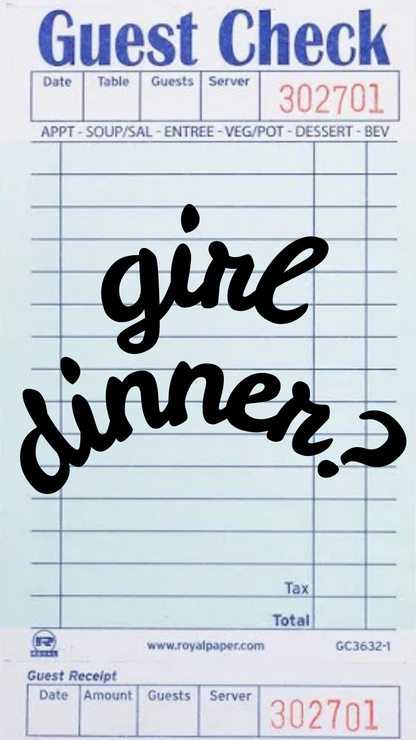 Galentine's Girl Dinner Invitation  - Phone ONLY